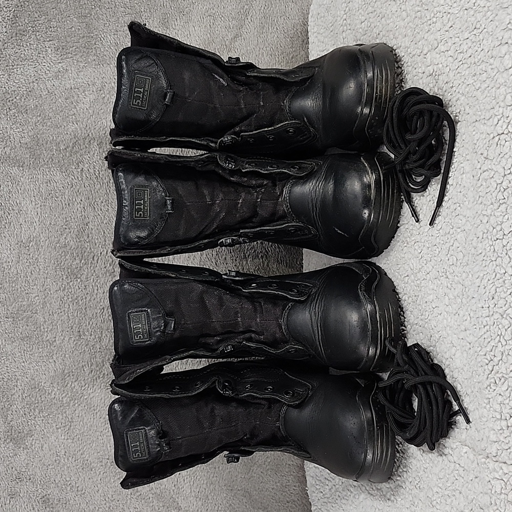 5.11 511 Tactical Boots Black Womens Size 8.5 Waterproof 8" Side Zip Military X2